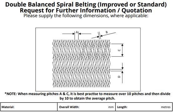 Balanced Spiral Woven Belt